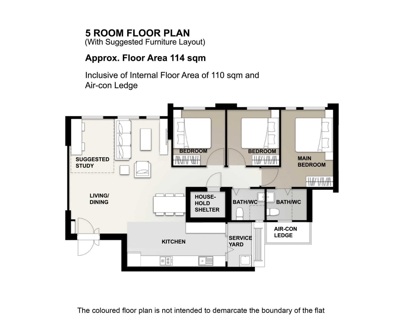 Chencharu Vines 5 Room Floor Plan 2