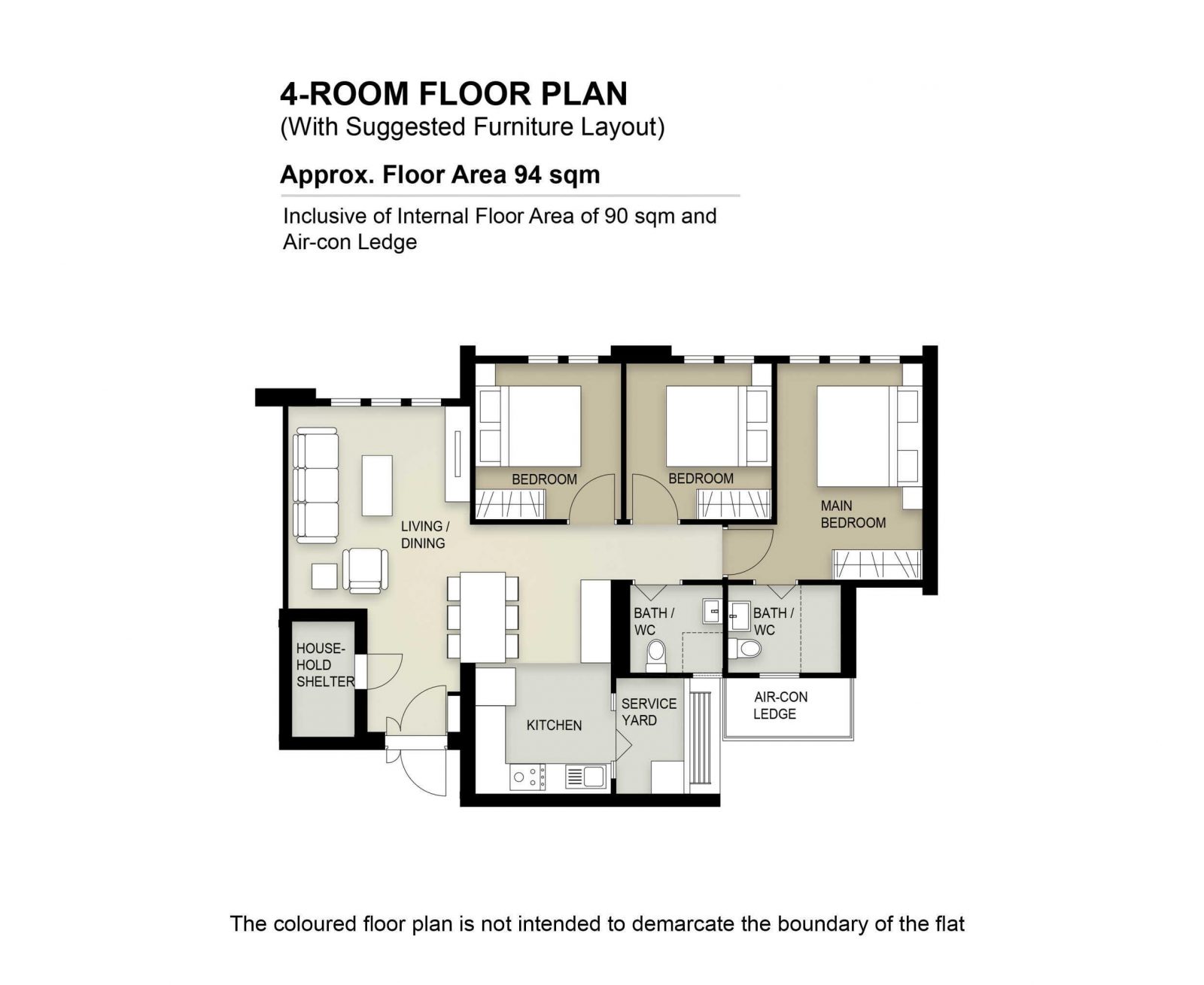 Chencharu Green 4 Room Floor Plan