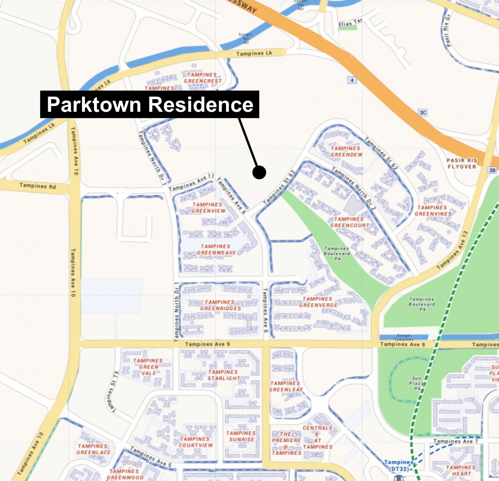 Parktown Residences Location