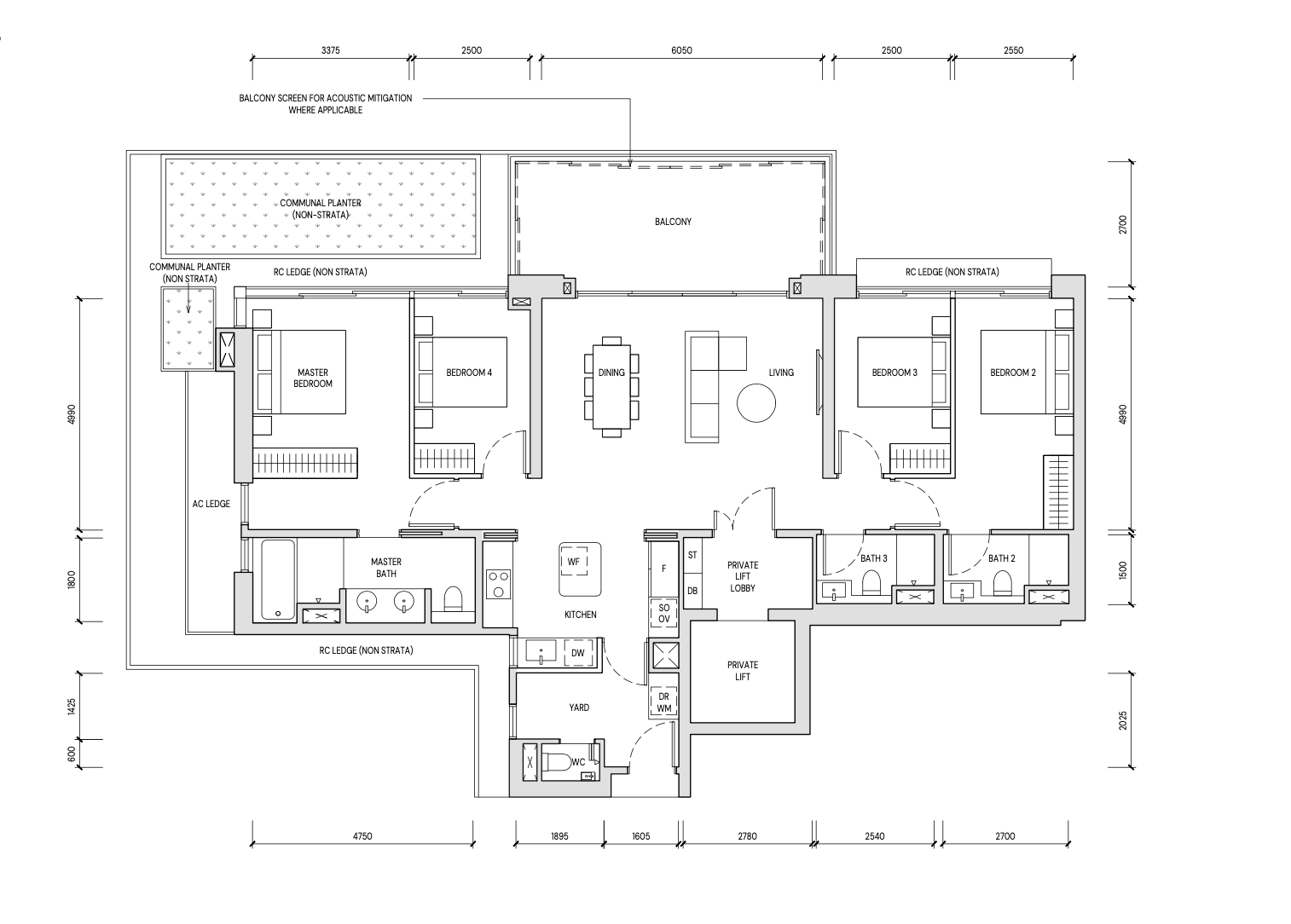 Aurea 4BR Layout