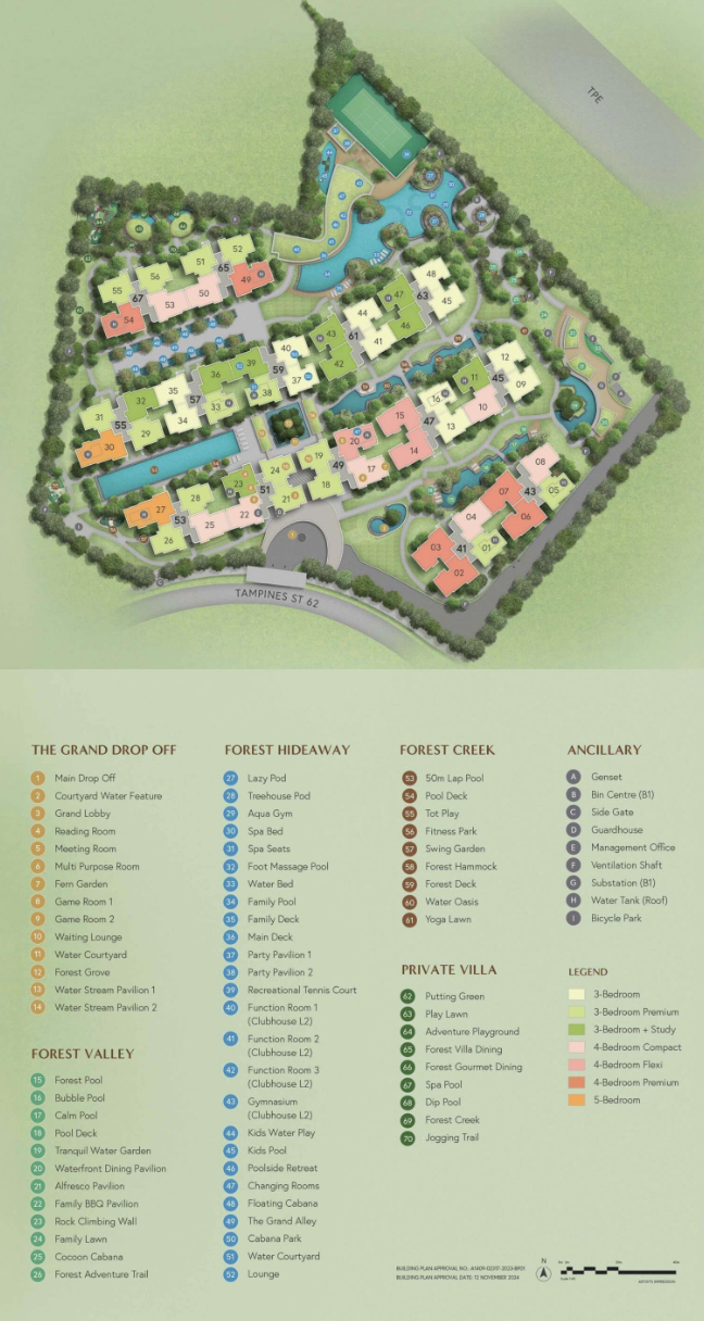 Aurelle of Tampines Site plan