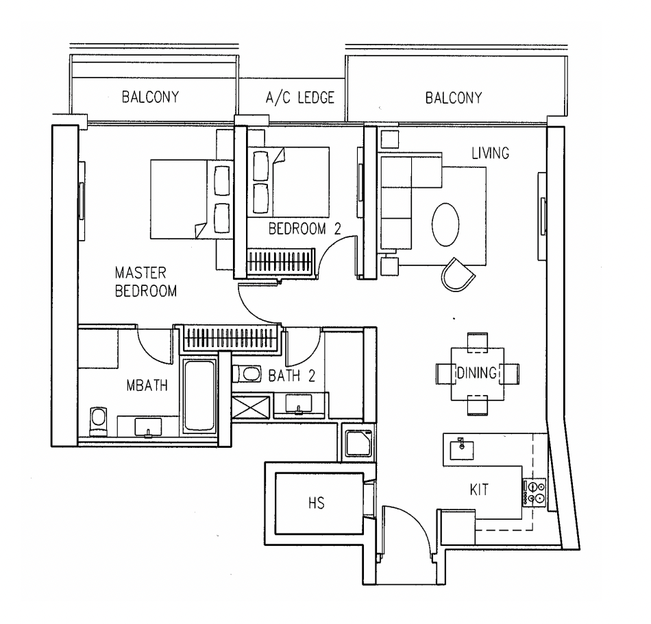 marina bay residences floorplan