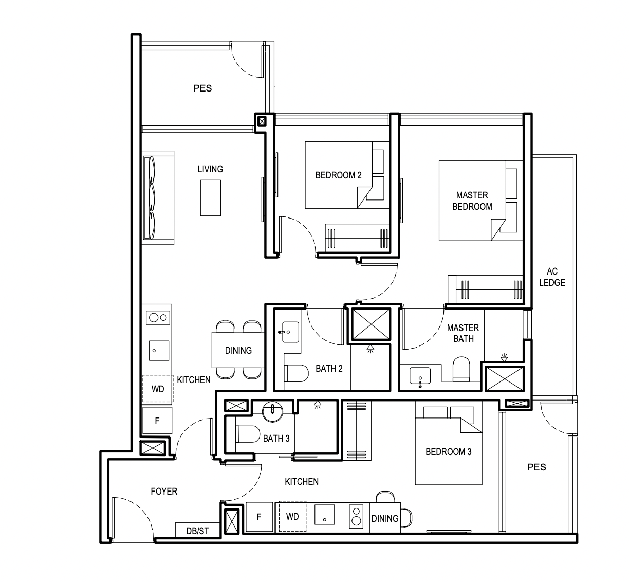 grand dunman 3 bedroom dualkey