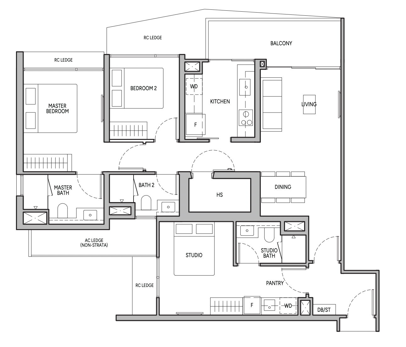 orie 3 bedroom dualkey