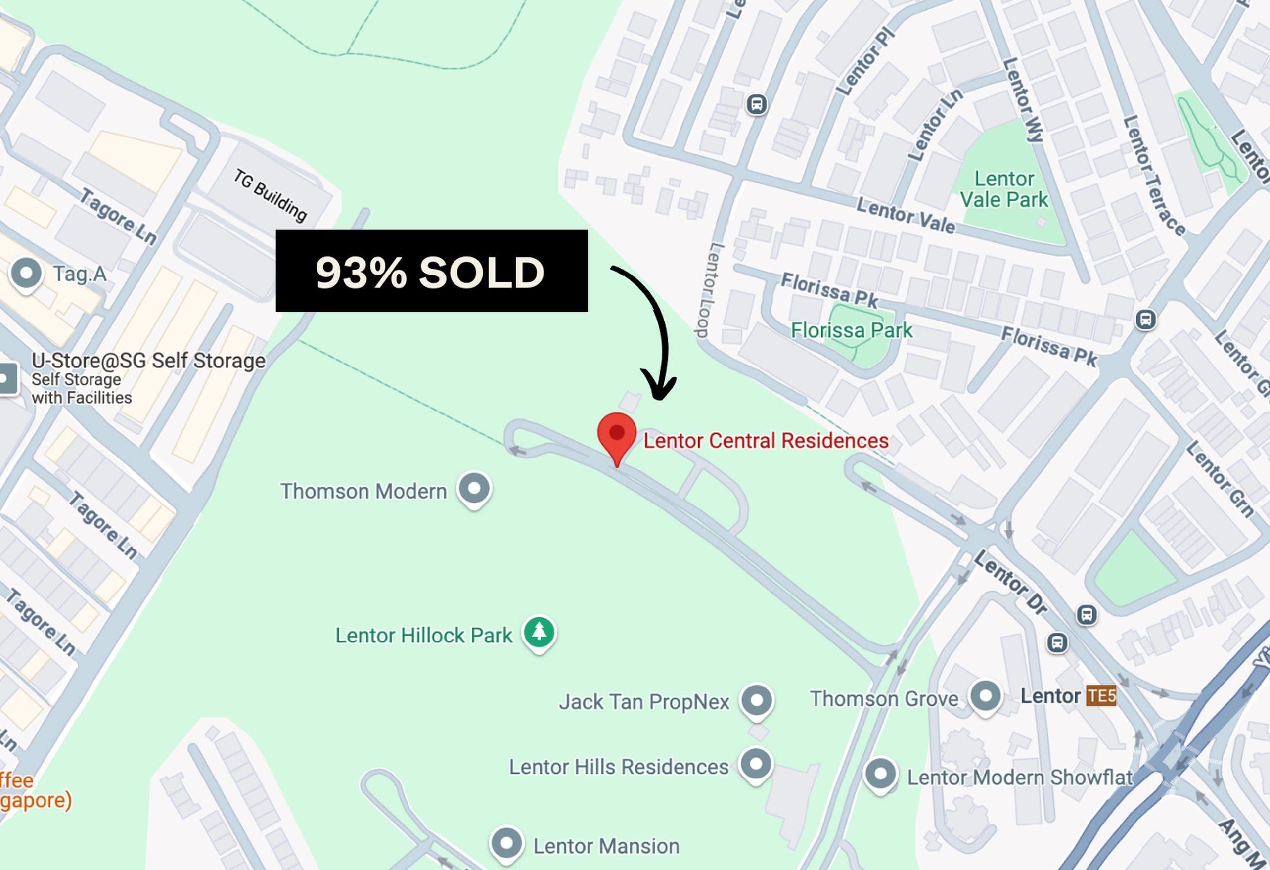 Lentor Central Residences 93% sold