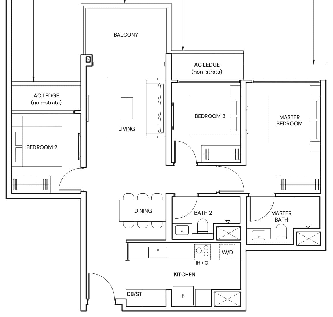 parktown residence 3 bedroom