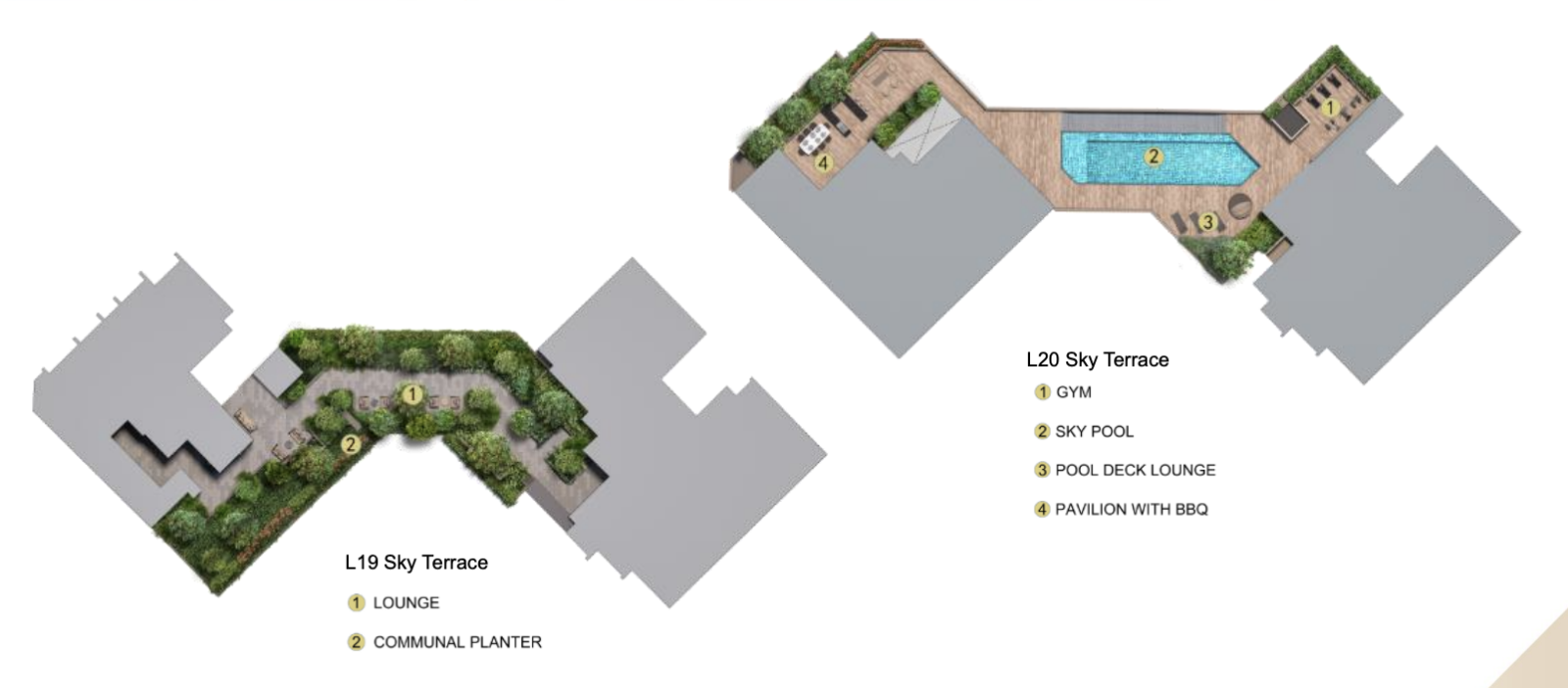 Arina East Residences Facilities Map