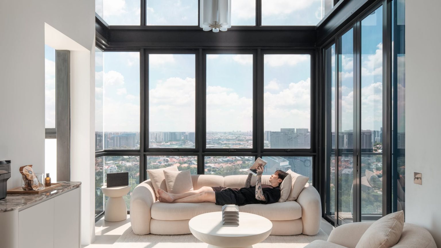 Inside A Minimalist's Tiny Loft With A Stunning City View 1