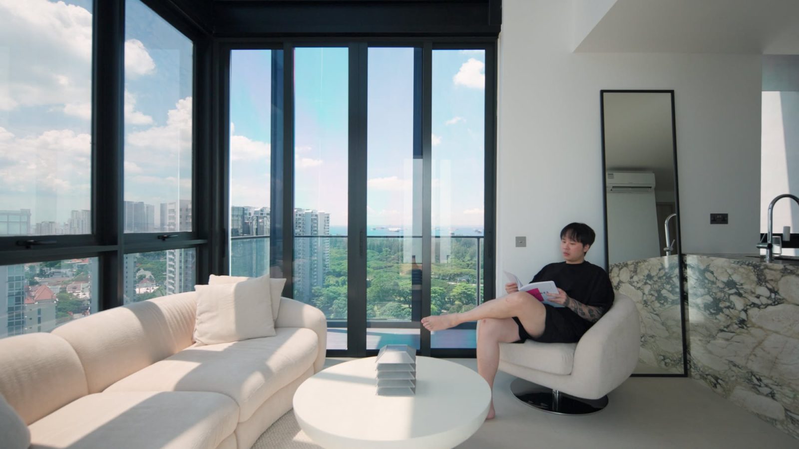 Inside A Minimalist's Tiny Loft With A Stunning City View 5