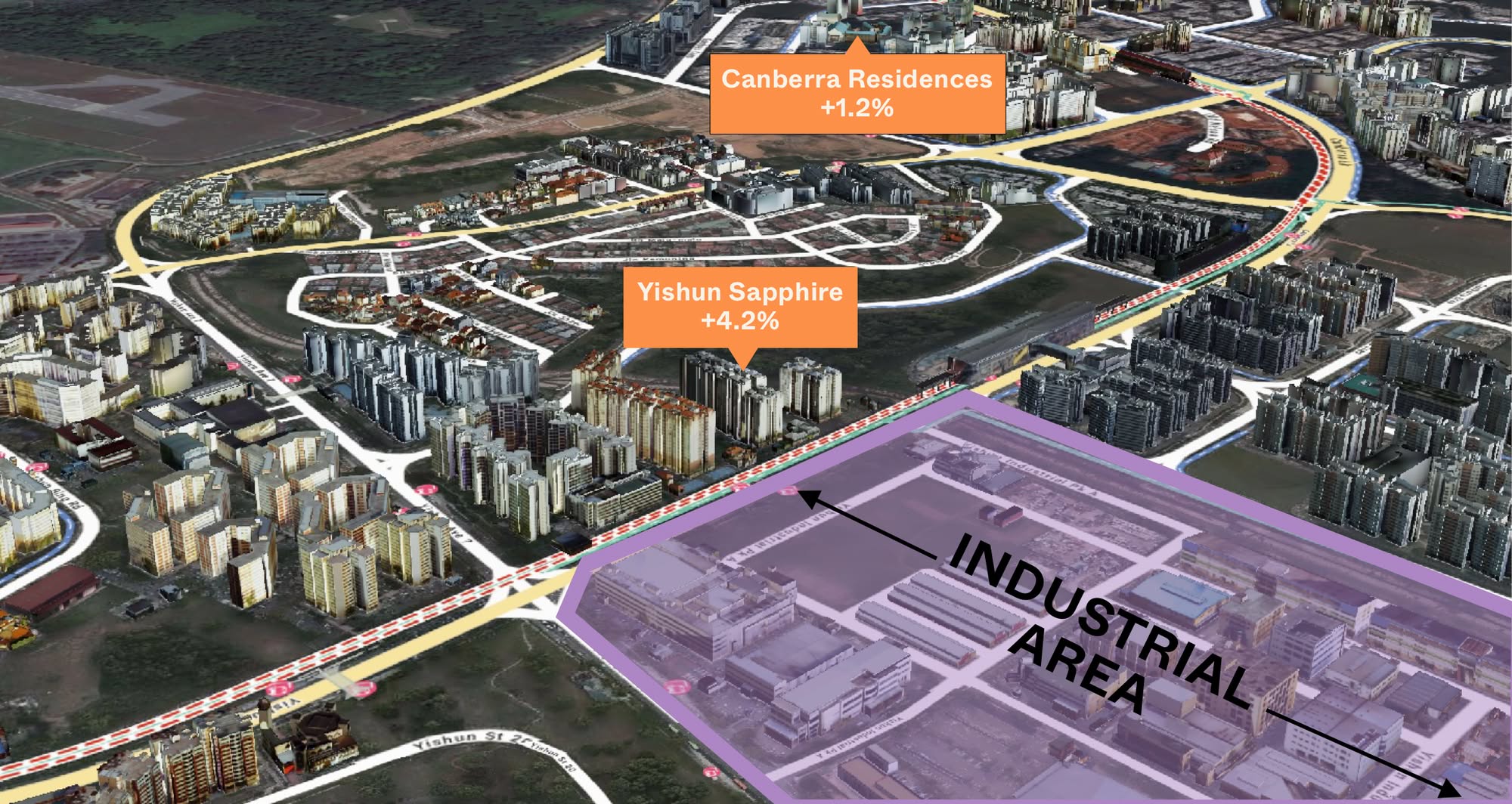 How Much Do Industrial Areas Really Impact Condo Prices? A Case Study Of Bishan And Yishun