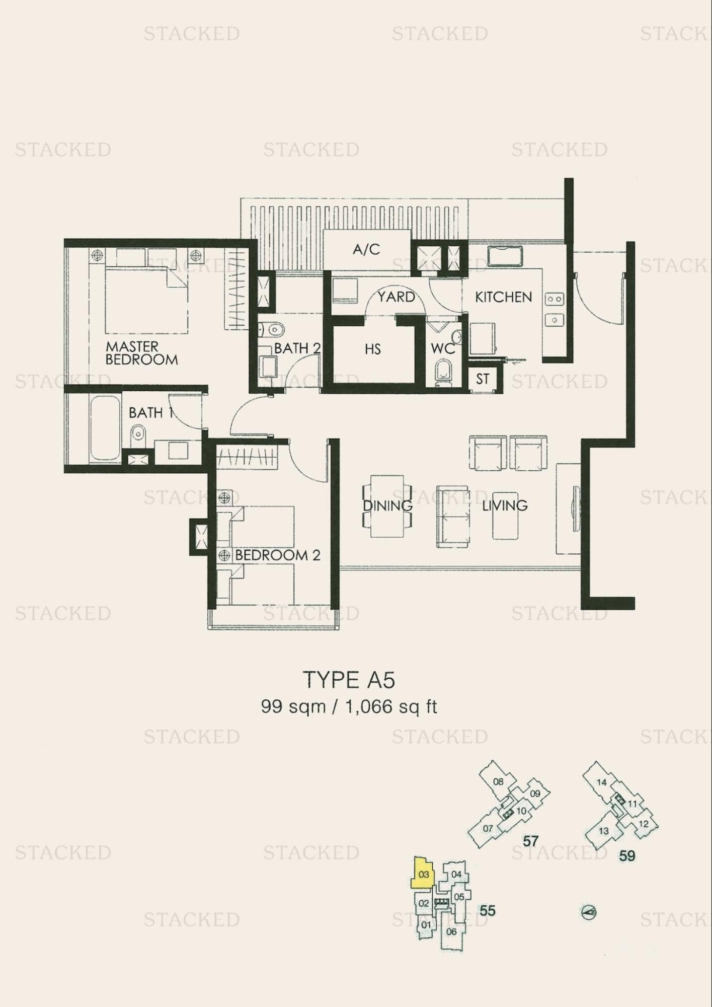 The Seafront on Meyer 1066 sq. ft
