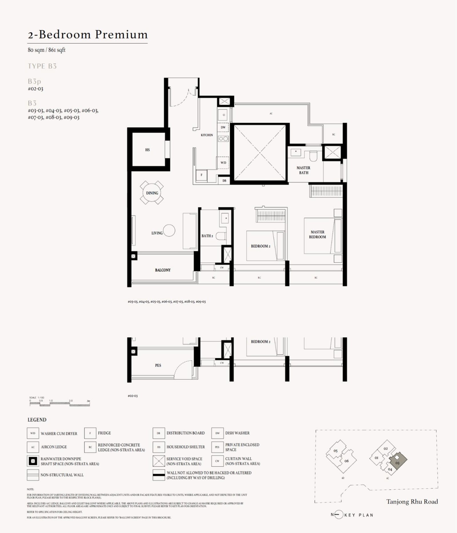 Arina East Residences 861 sq. ft