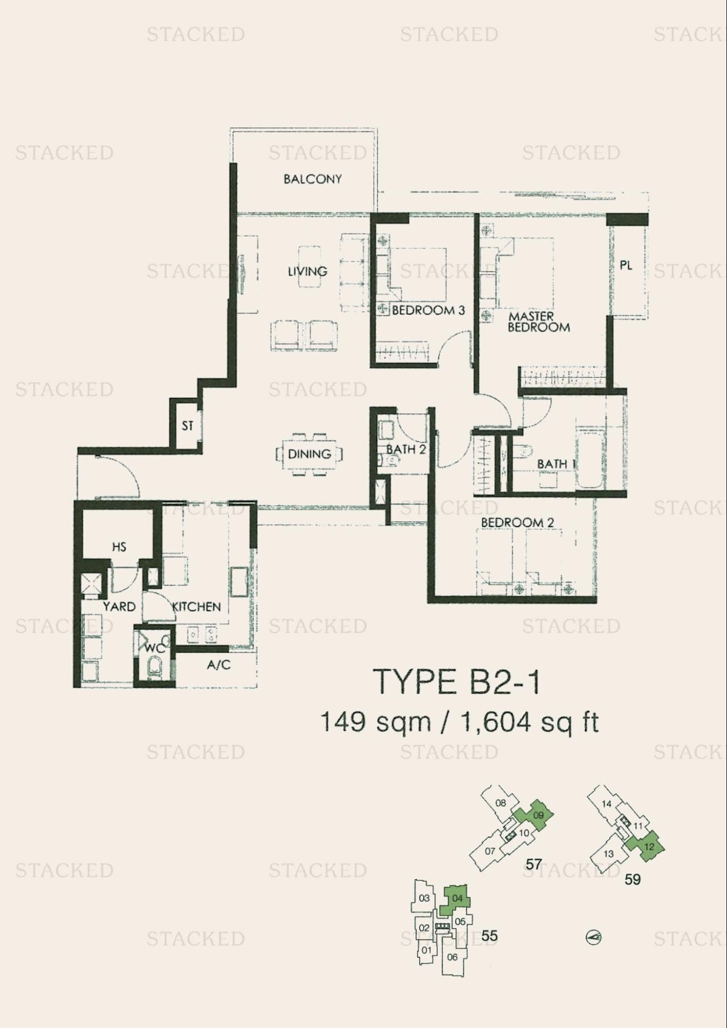 The Seafront on Meyer 1,604 sq. ft 2