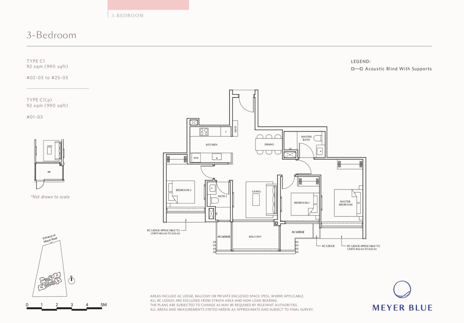 Meyer Blue 990 sq. ft
