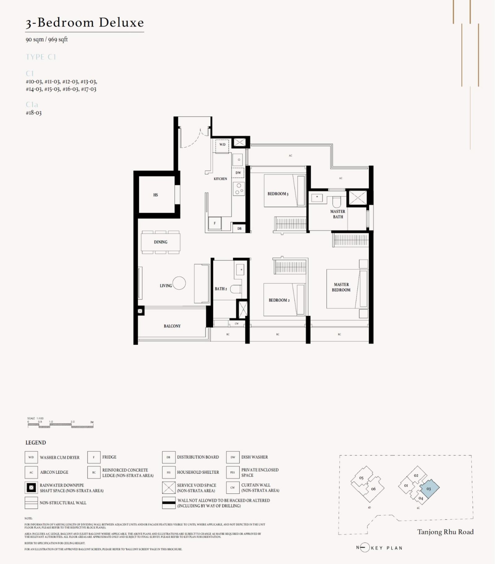 Arina East Residences 969 sq. ft