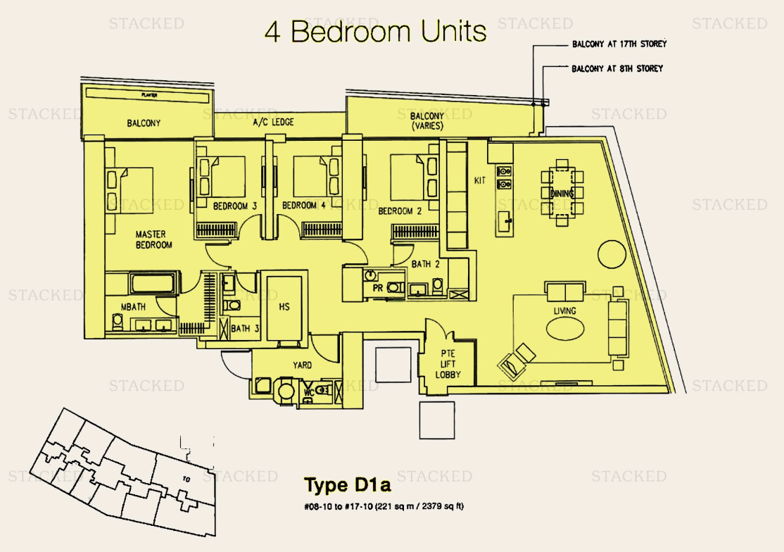 Marina Bay Residences 2379 sqft