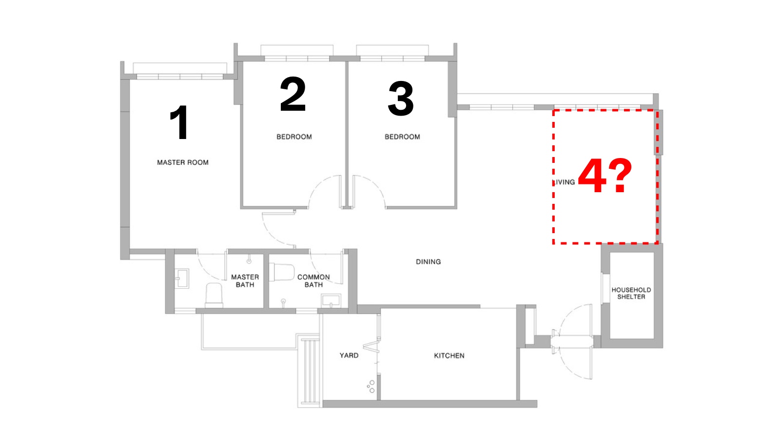 hdb 4 bedrooms