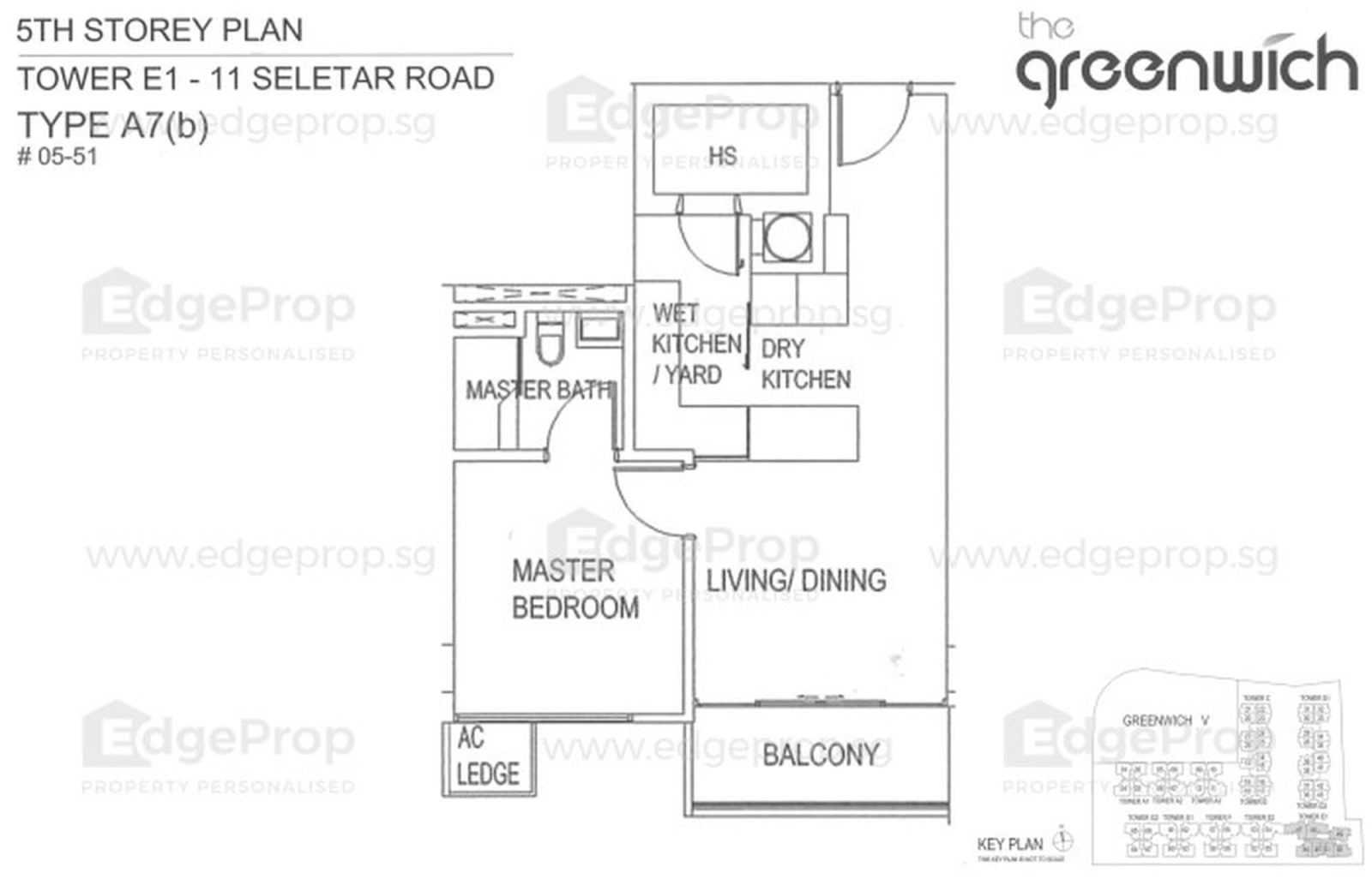 The Greenwich 614 sq ft