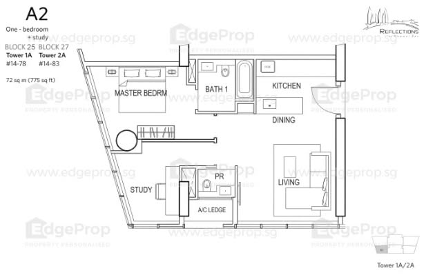 Reflections at Keppel Bay 775 sq ft