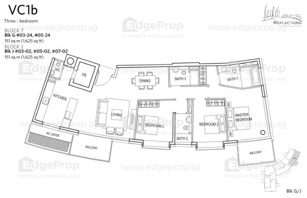 Reflections at Keppel Bay 1,625 sq ft