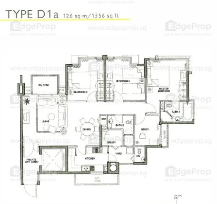 Caribbean at Keppel Bay 1,365 sq ft