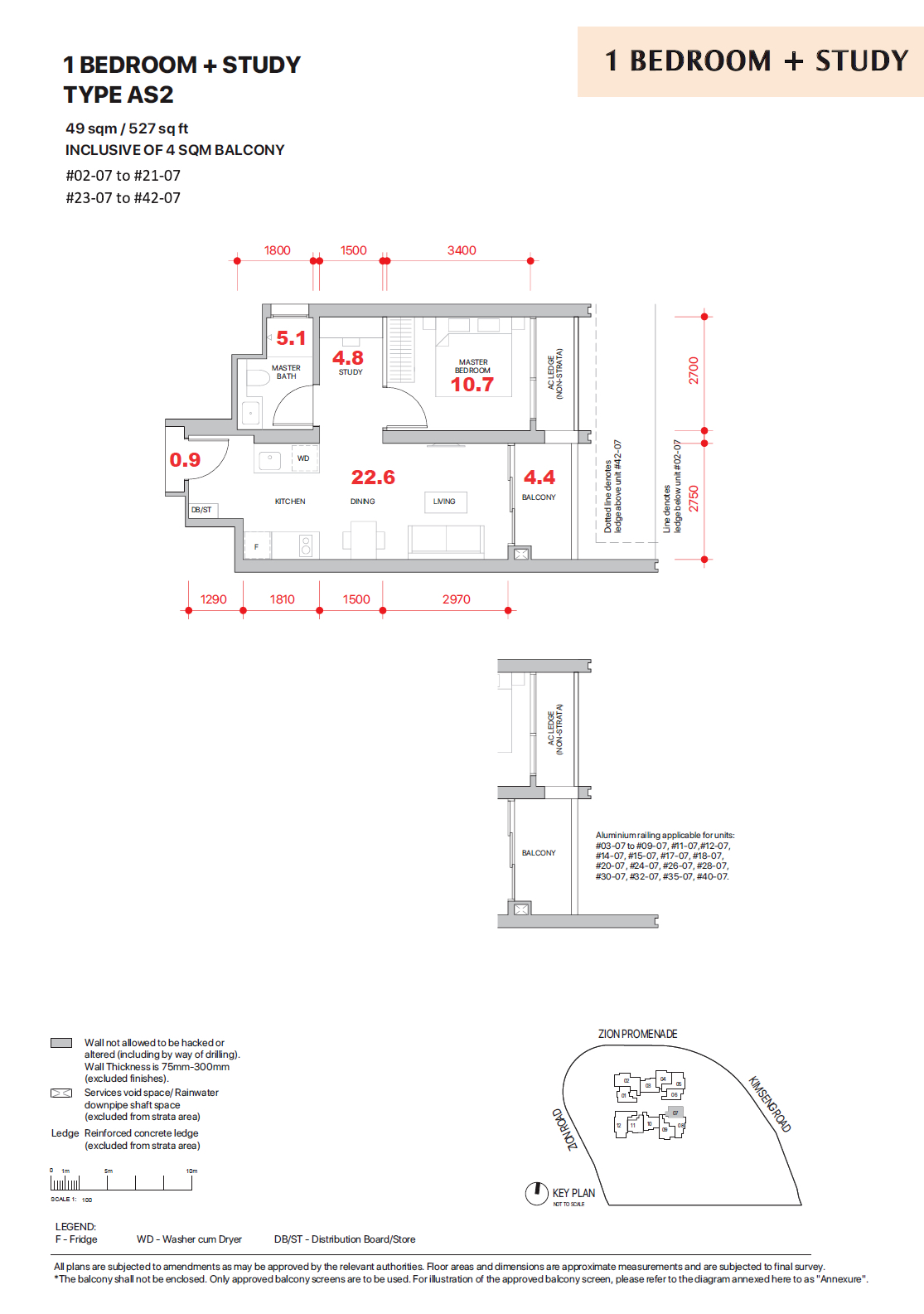 Promenade Peak 527 sq ft, prices start from $1.4Xm