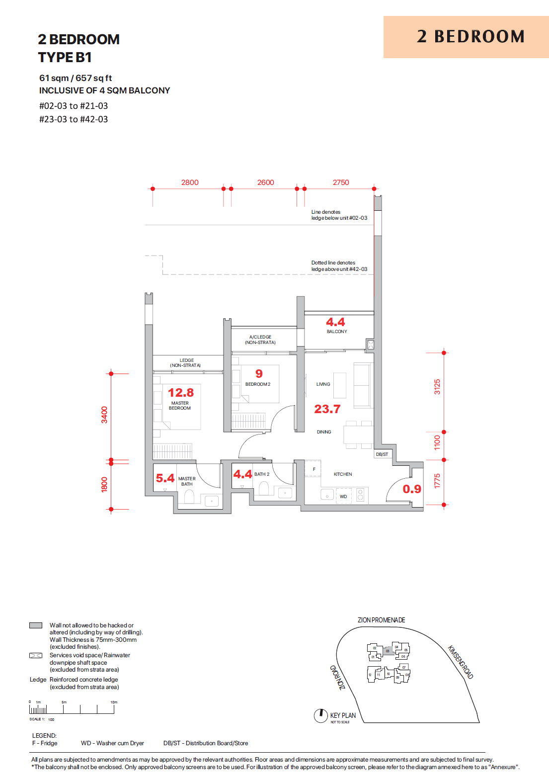 Promenade Peak 657 sq ft, prices start from $1.8Xm