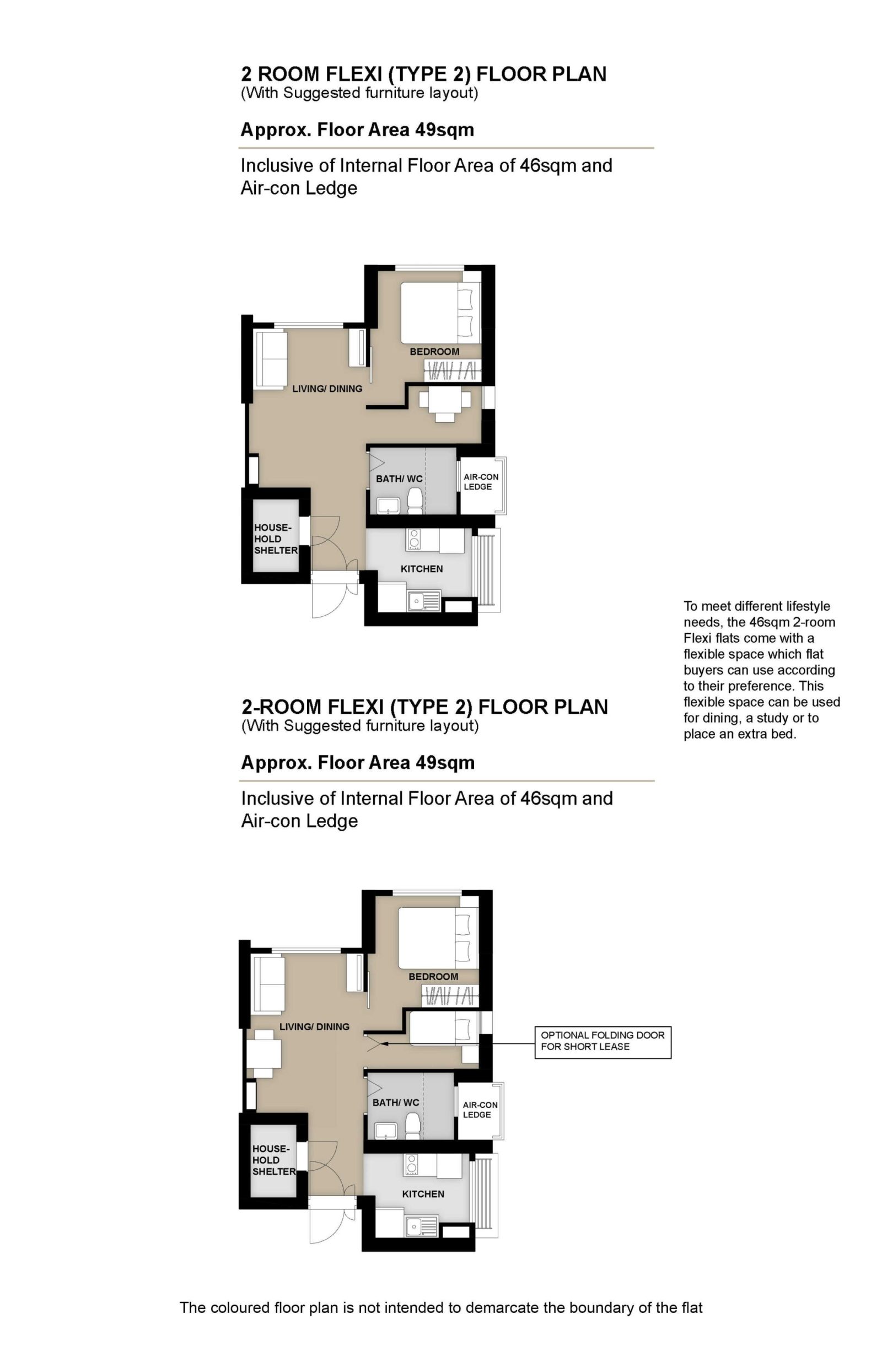 Clementi Emerald 2 Room Type 2 Floor Plan