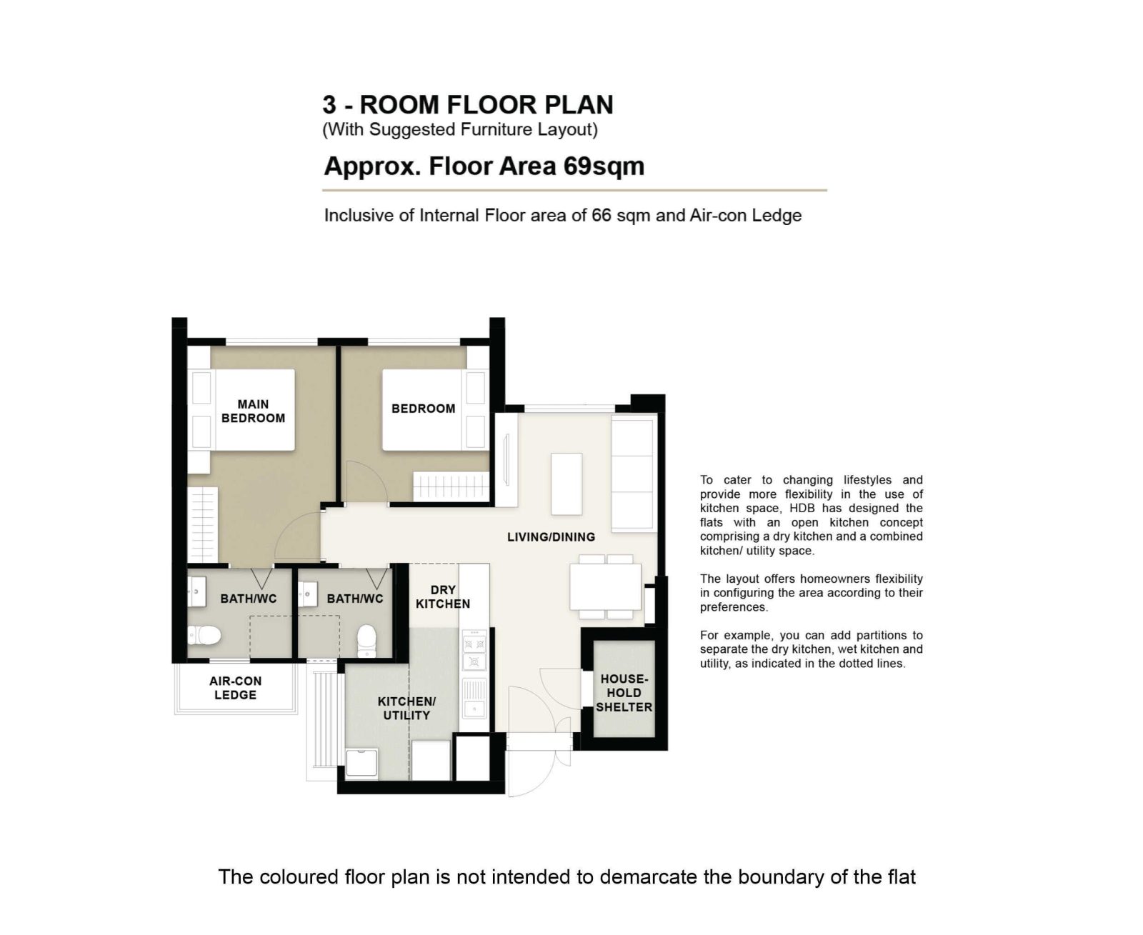 Bangkit Breeze 3 Room Floor Plan