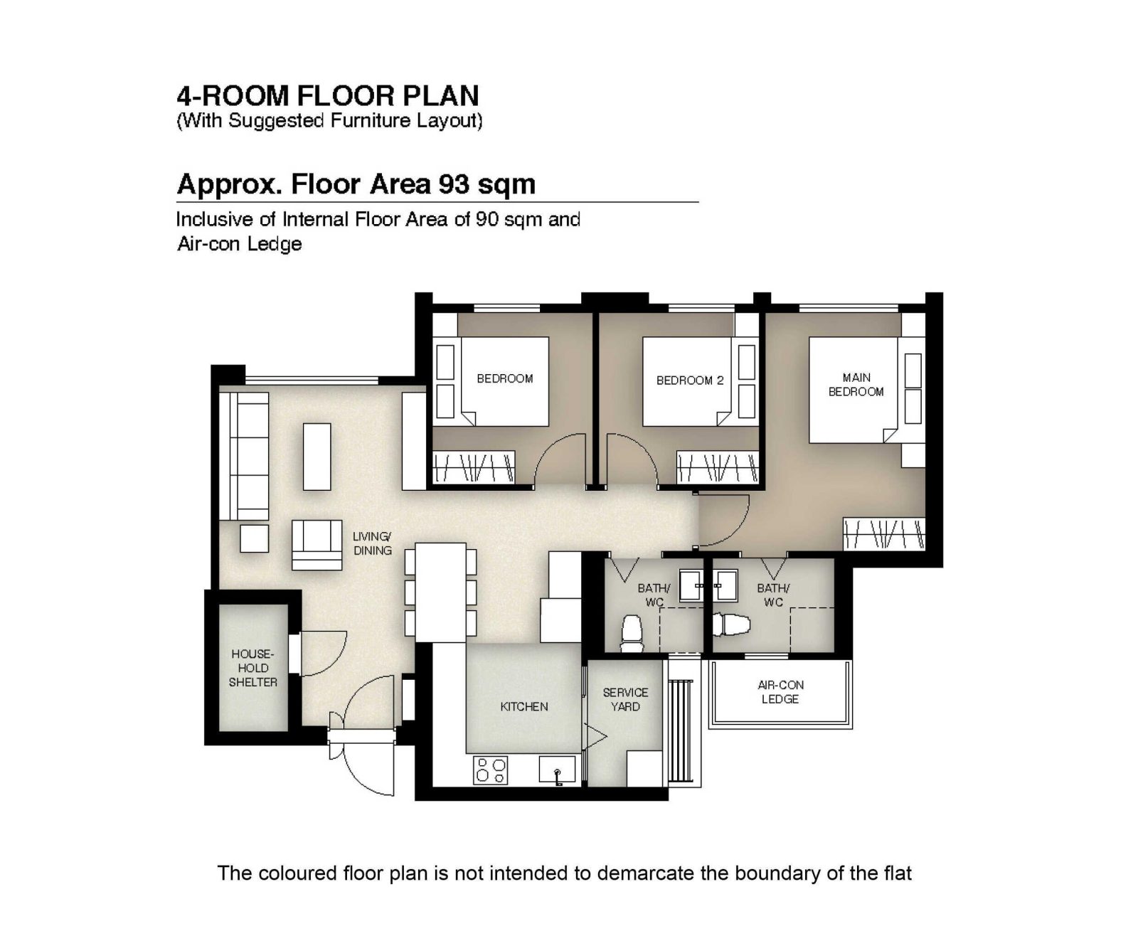Simei Symphony 4 Room Floor Plan