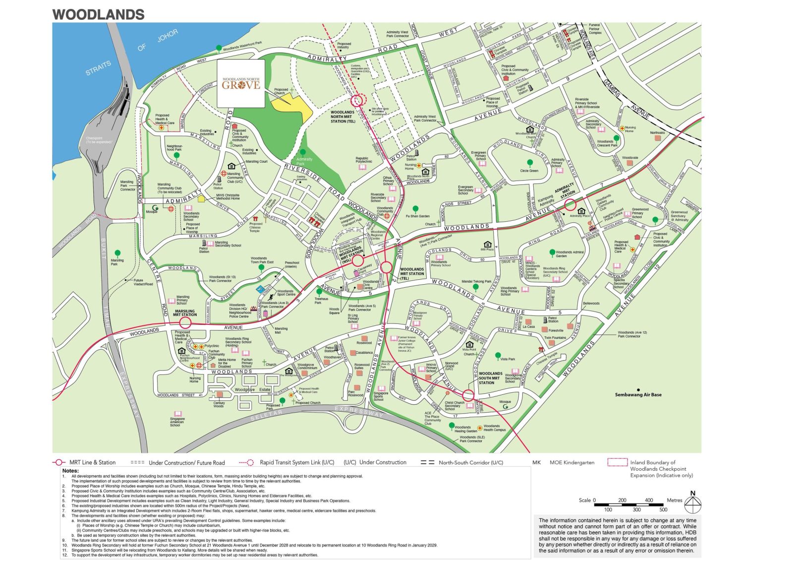 Woodlands Grove Location Map