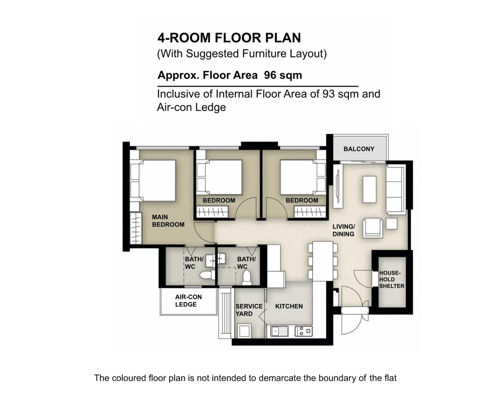 Woodlands North Grove 4 Room Plan 2