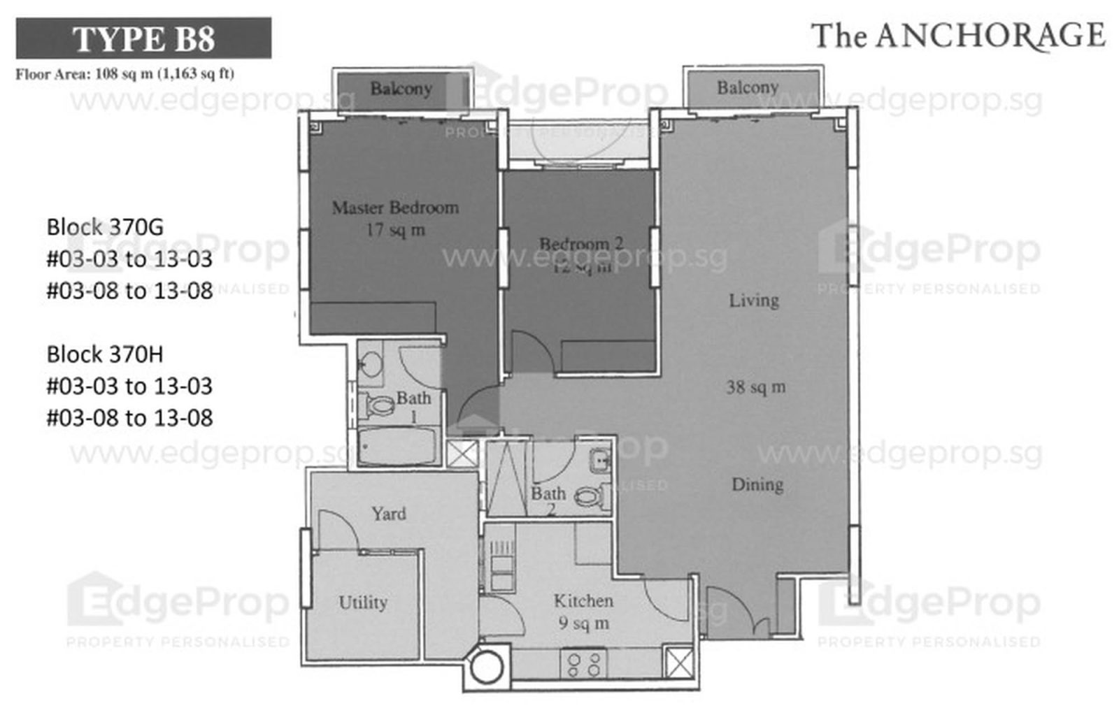 The Anchorage 1,163 sq ft