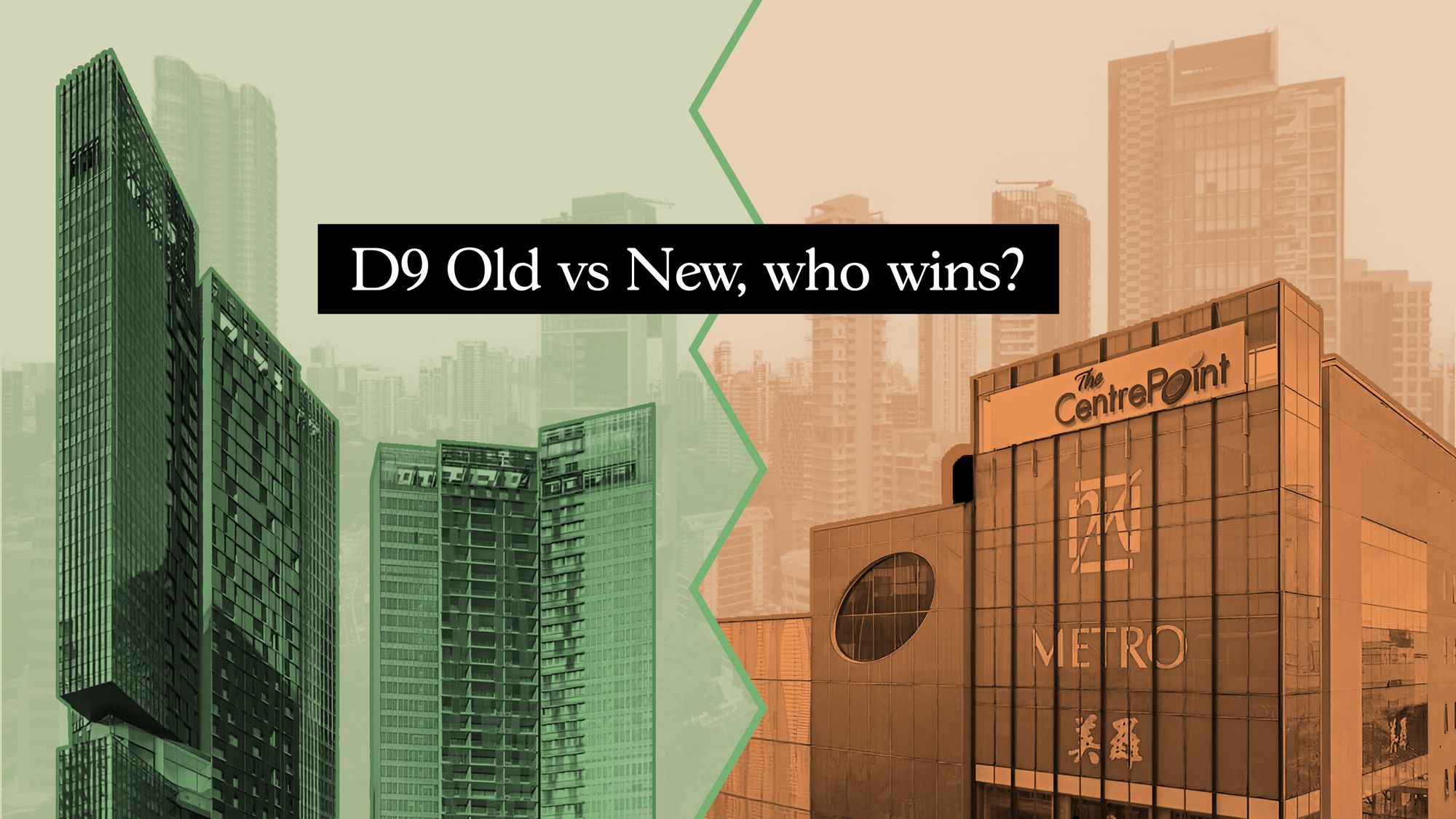 Old versus new one and two bedders in District 9 12