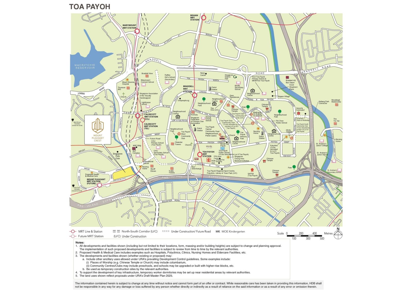 Mount Pleasant Crest Location Map