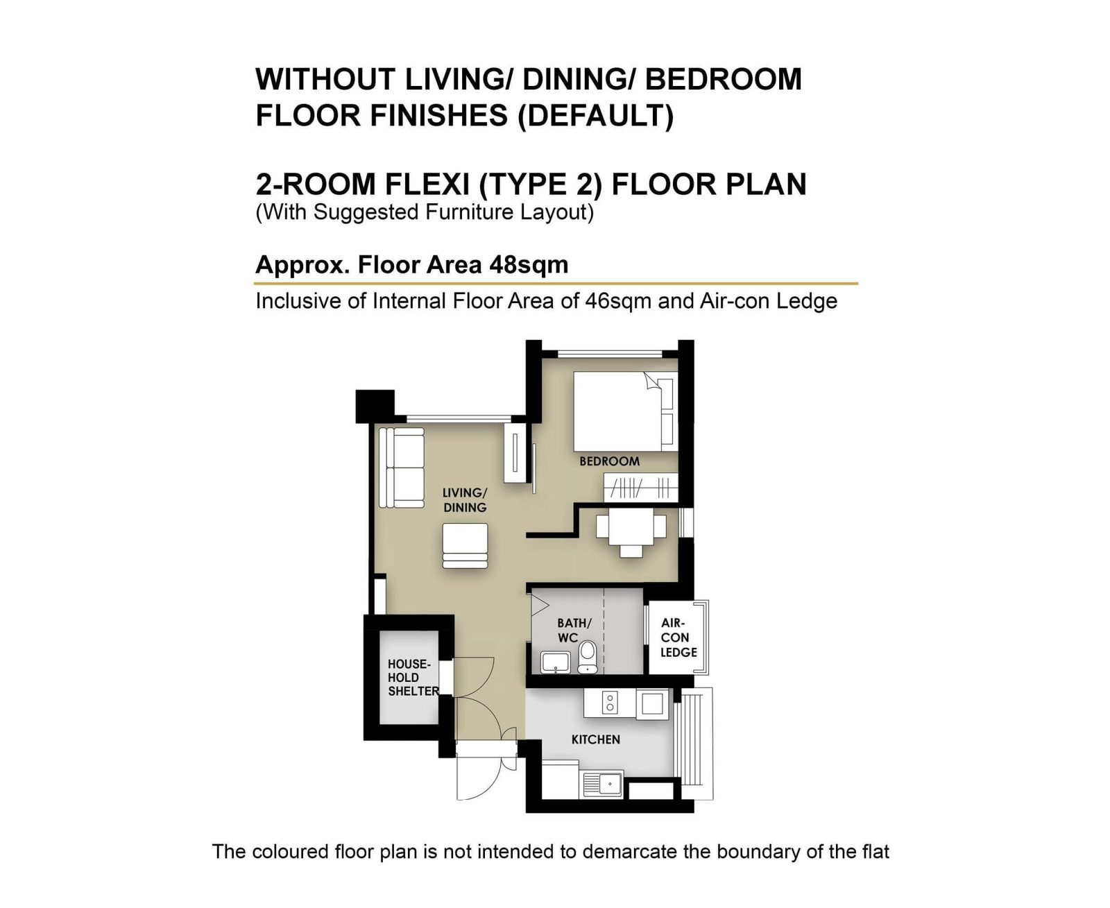 2 Room Flext Type 2 Floor Plan 1