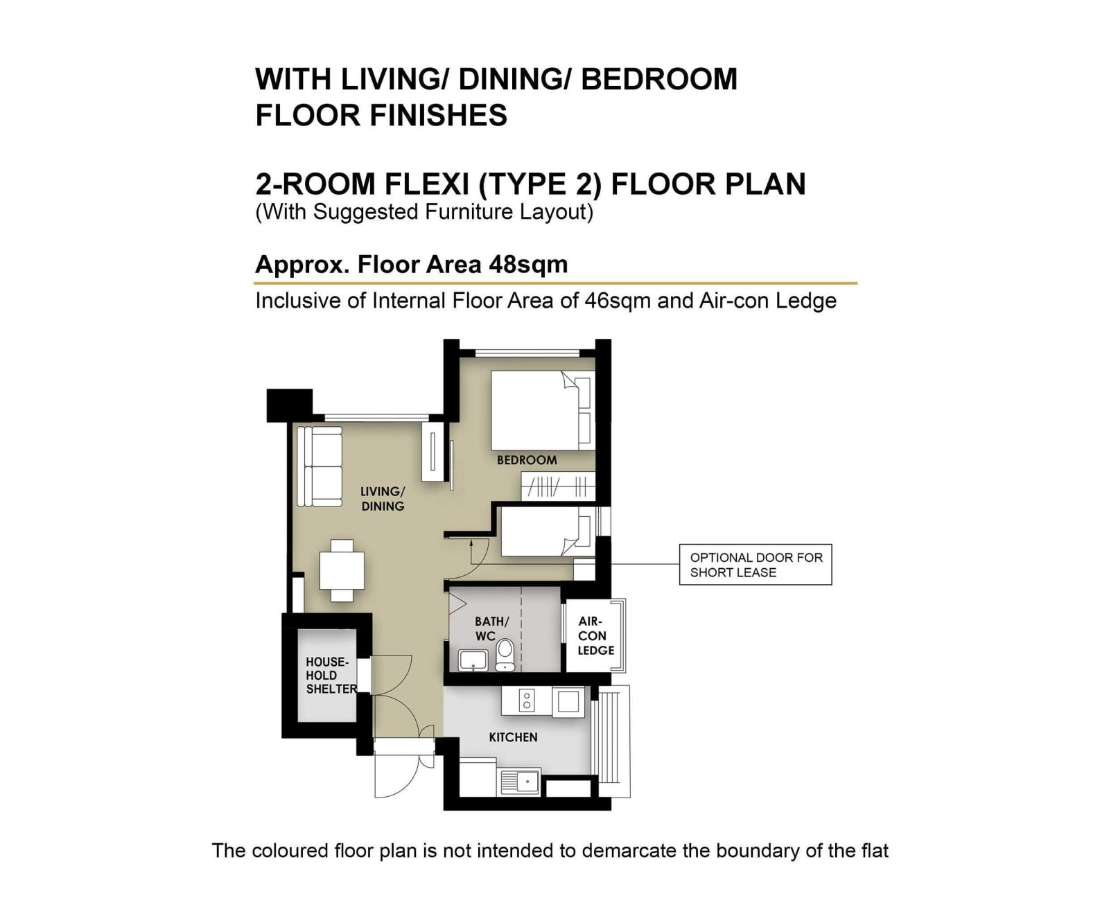 2 Room Flext Type 2 Floor Plan 2