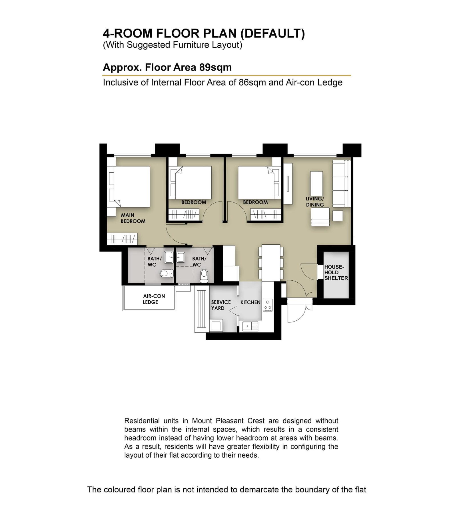 4 Room Floor Plan 1