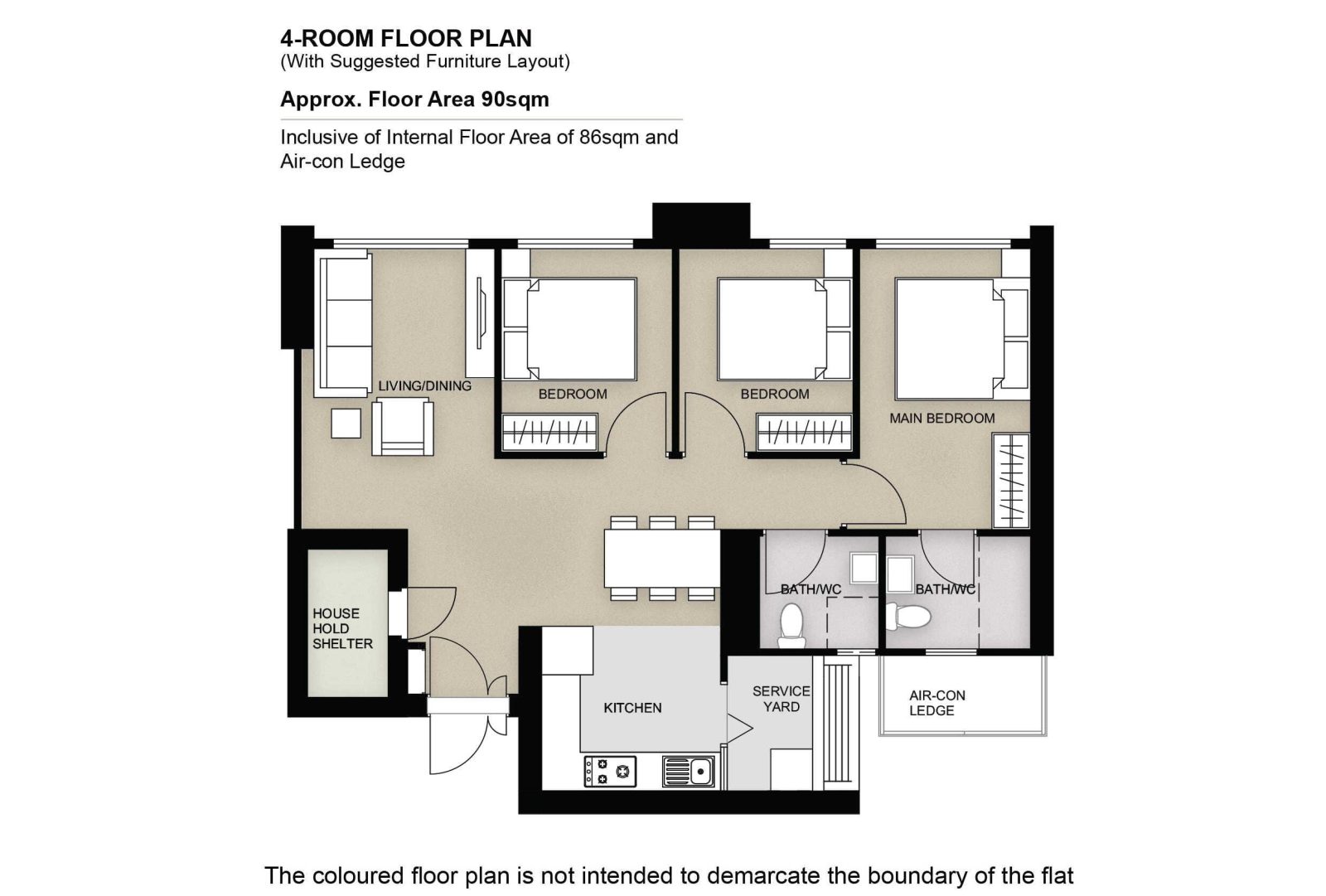 4 Room Floor PLan