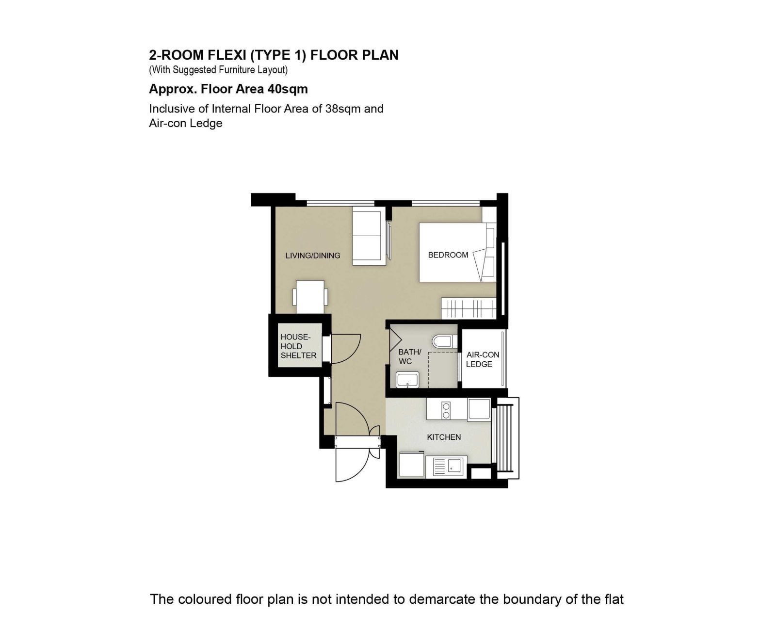 2 Room Flat Type 1