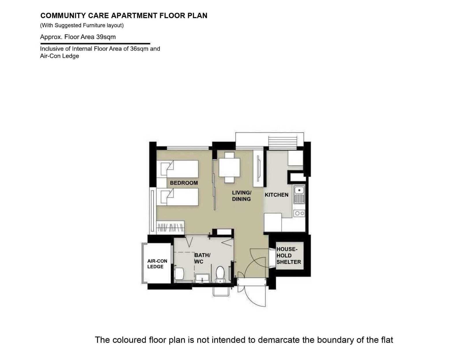 Community Care Apartment Floor Plan 1