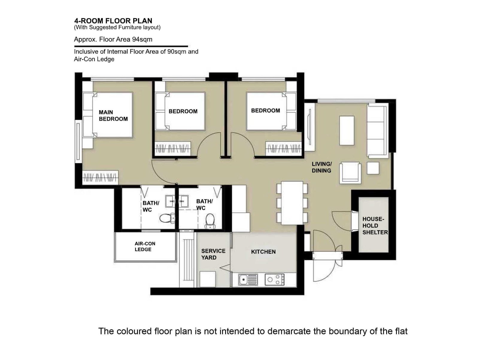 4 Room Floor Plan