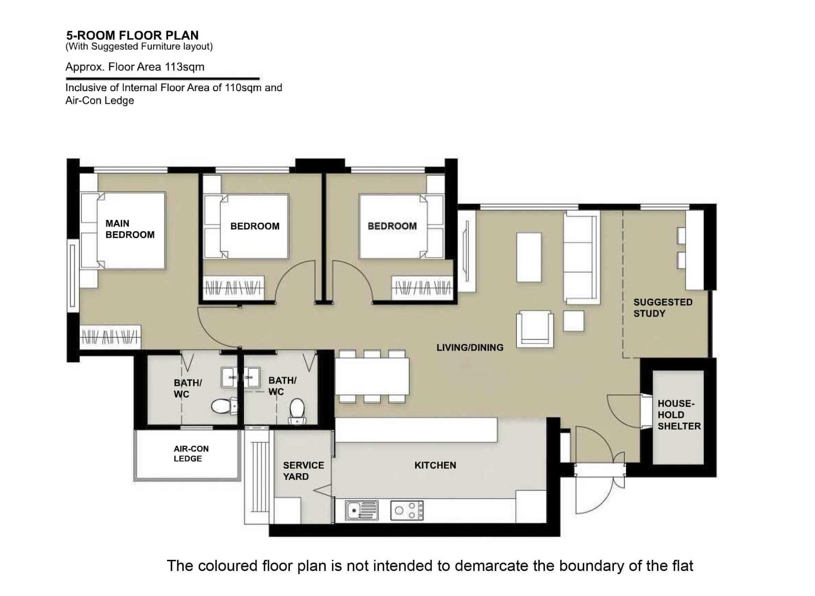 5 Room Floor Plan