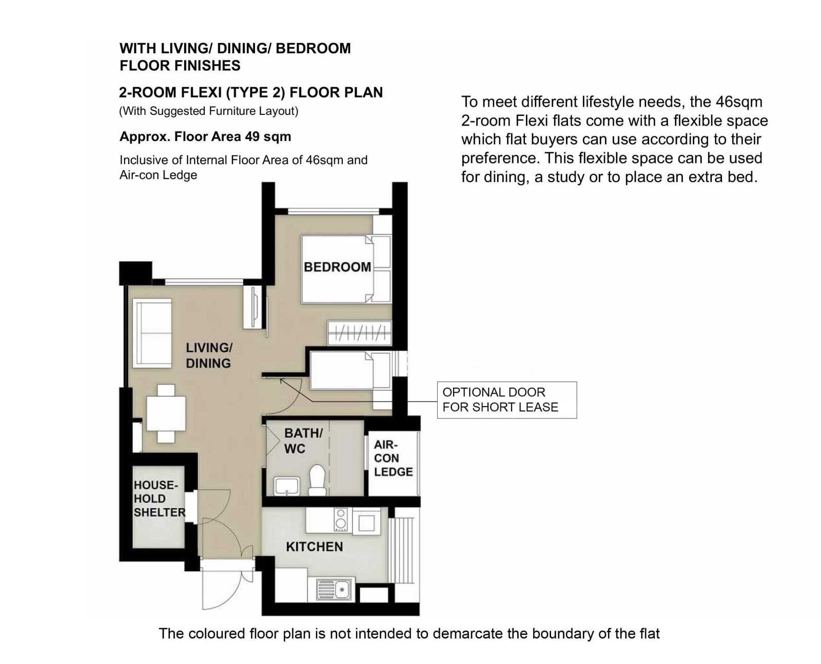 2 Room Type 2 Floor Plan 1