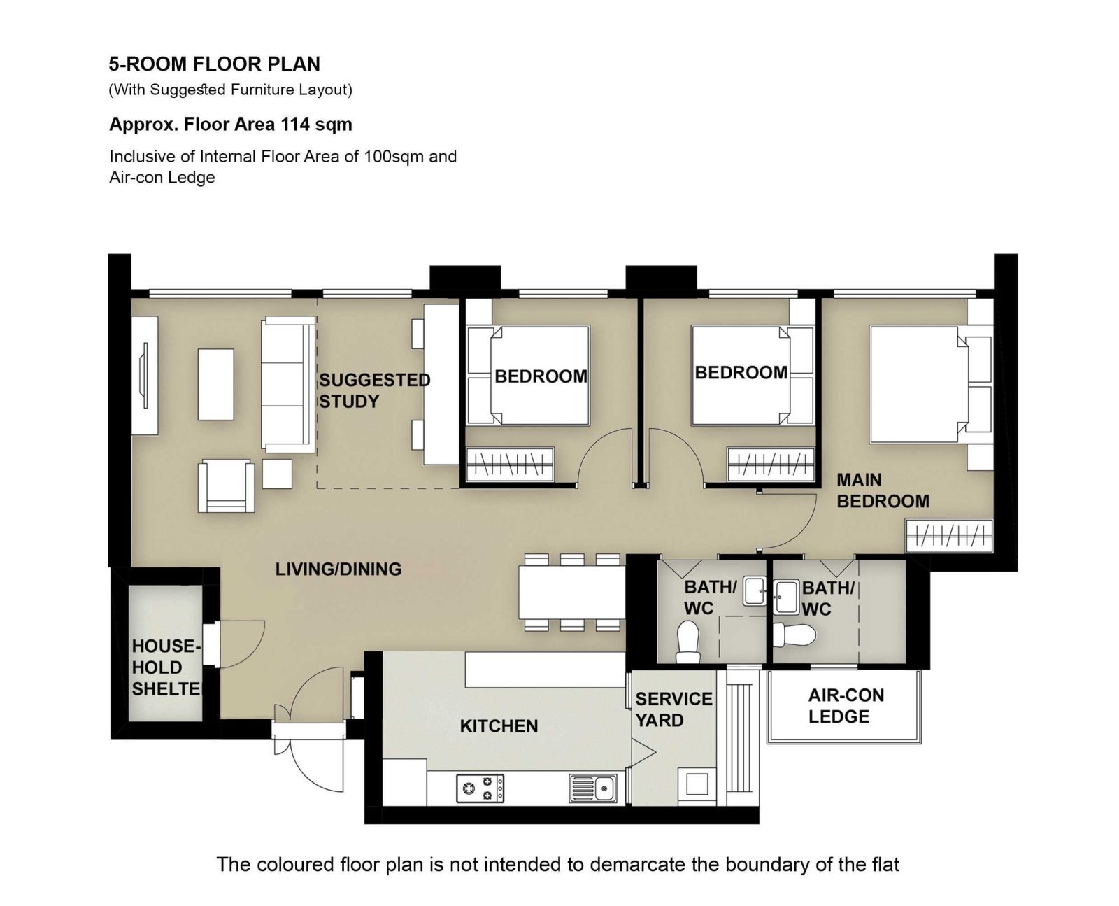 5 Room Floor Plan