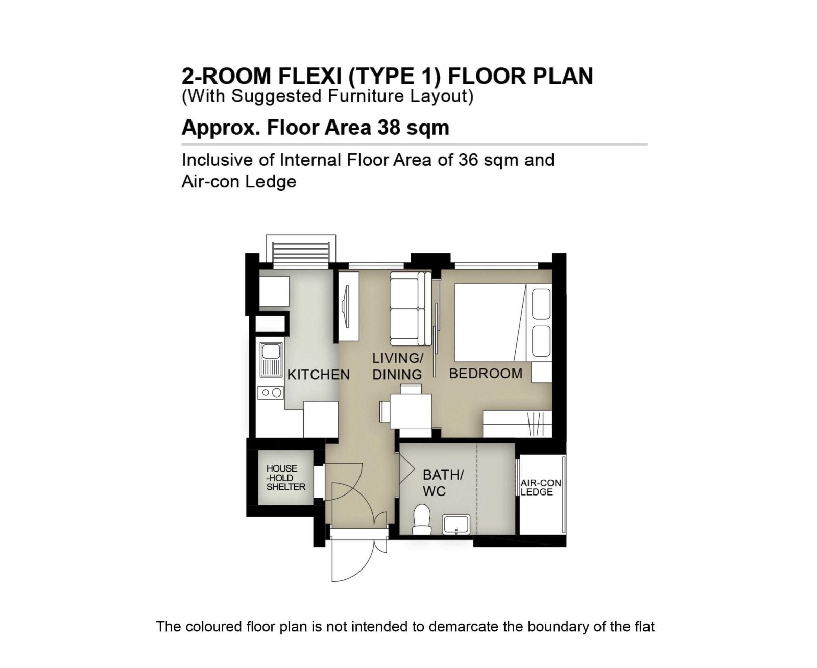 2 Room Type 1 Floor Plan