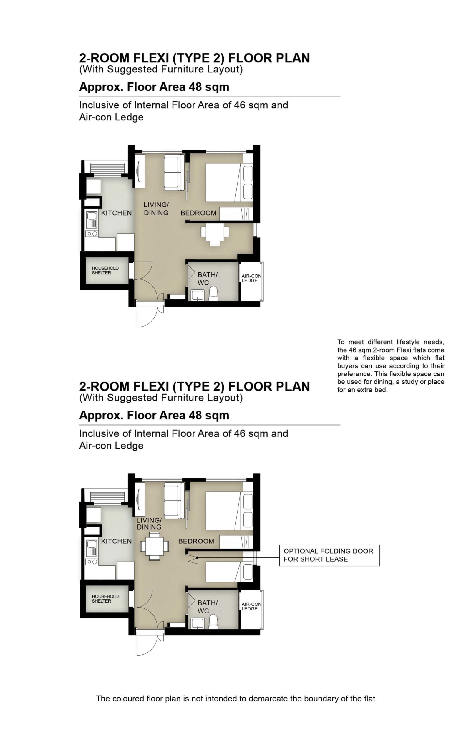 2 Room Type 2 Floor Plan