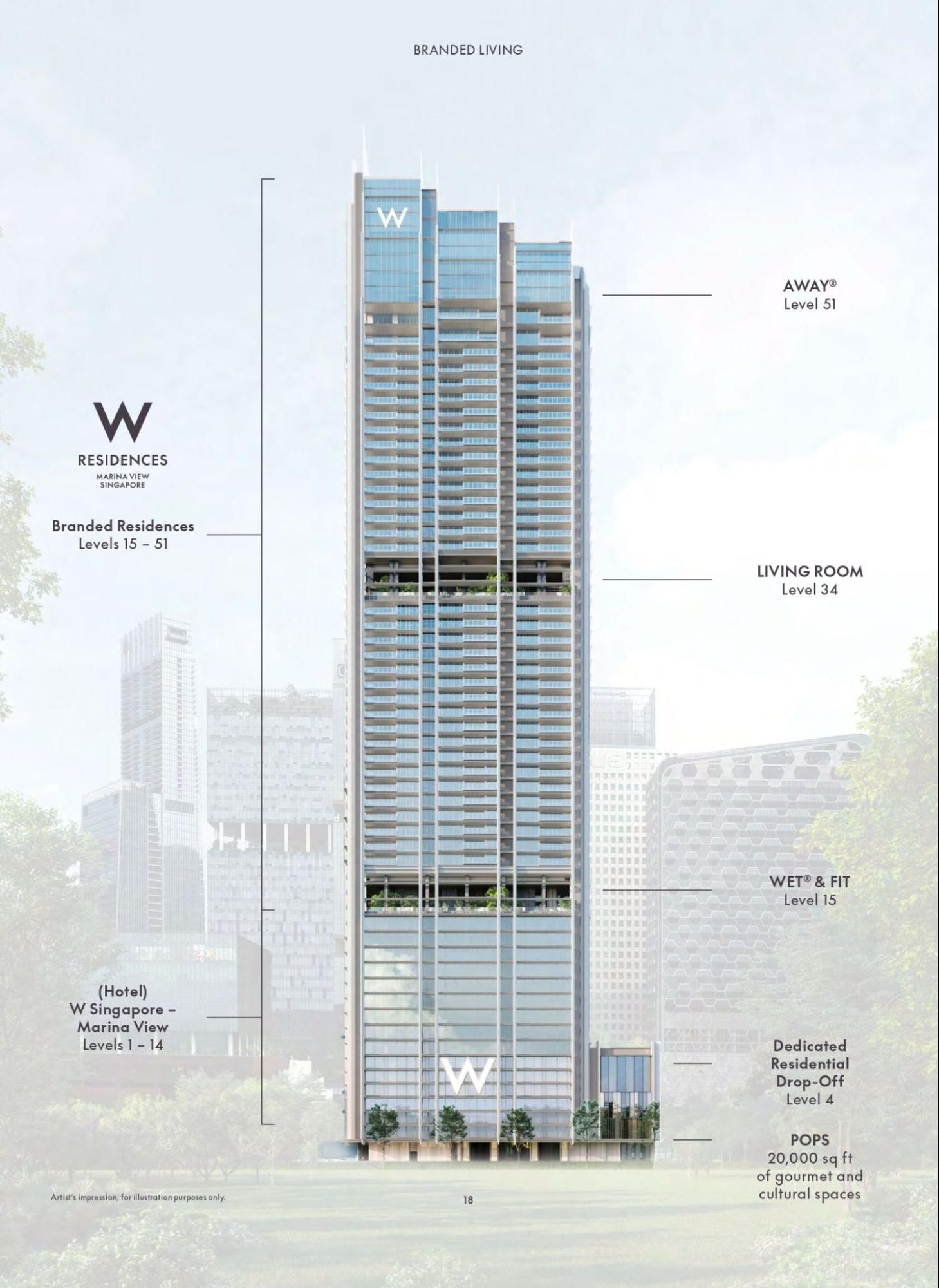 W Residences Marina View Site Plan 1