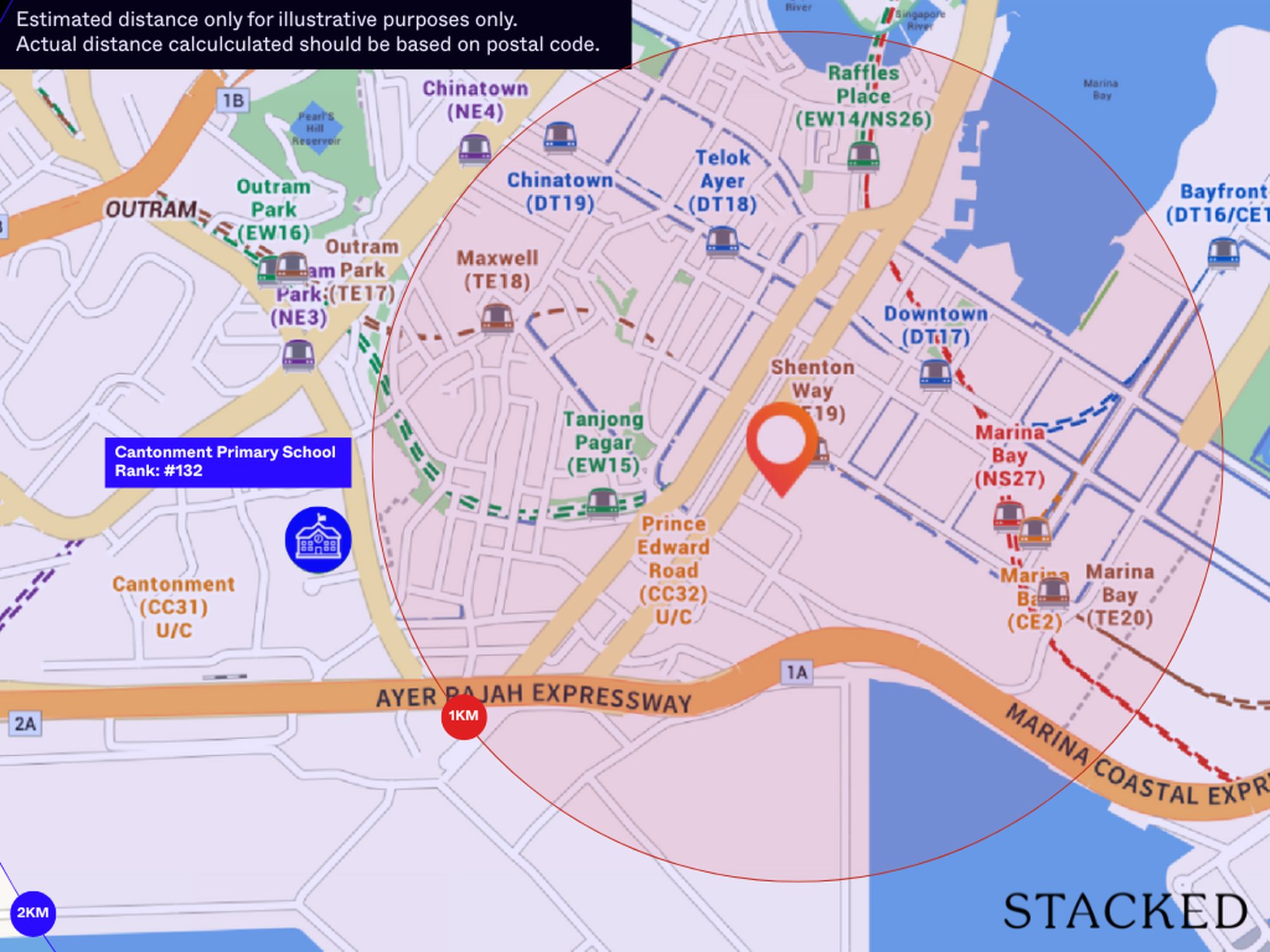 W Residences Marina View Schools Within 1KM
