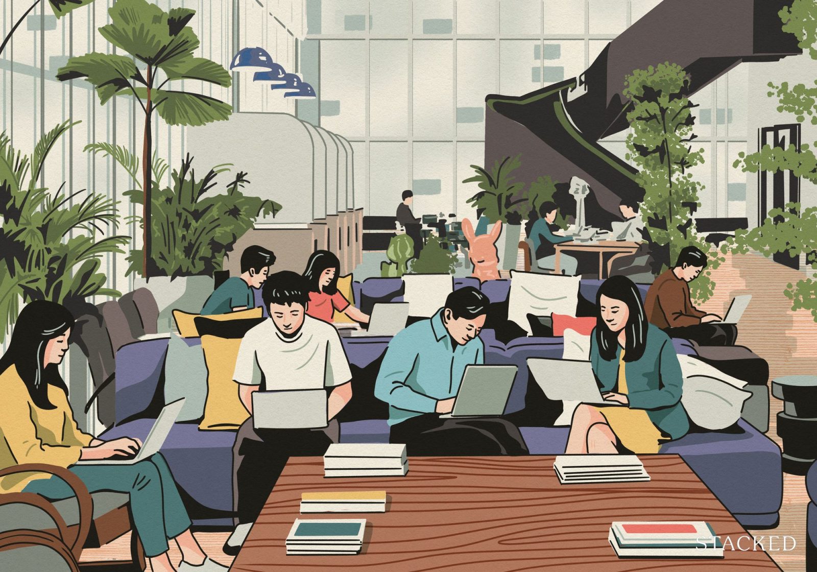 Co working spaces or offices